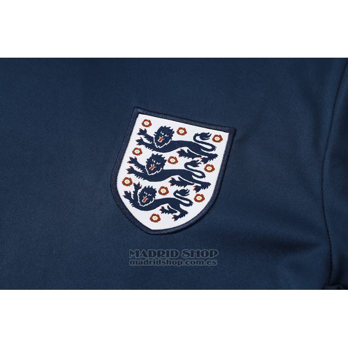 Chandal del Inglaterra Manga Corta 2024-2025 Azul - Pantalon Corto
